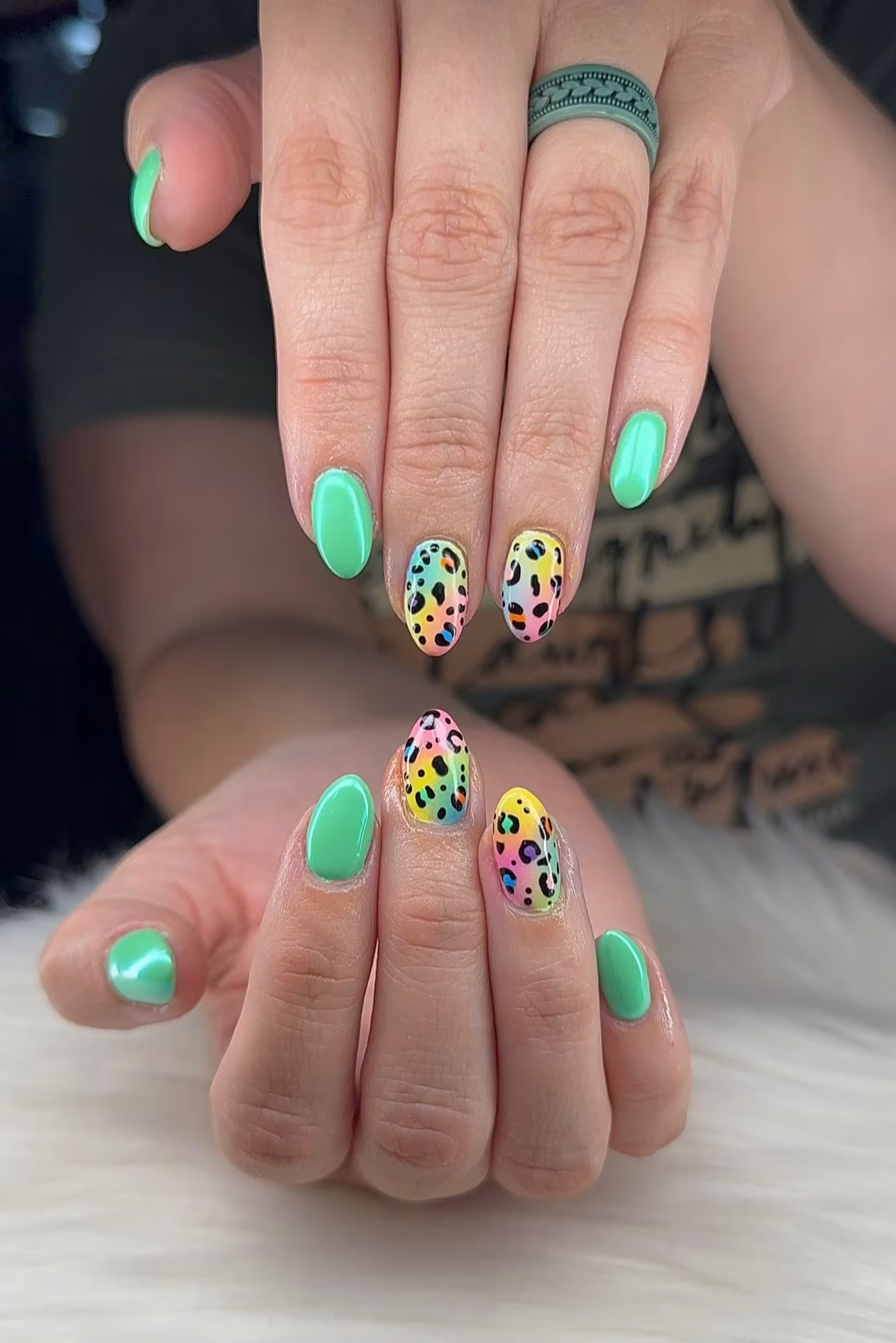 Alina Nails Spa nail work in Georgetown, Texas